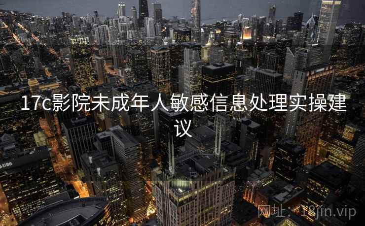17c影院未成年人敏感信息处理实操建议